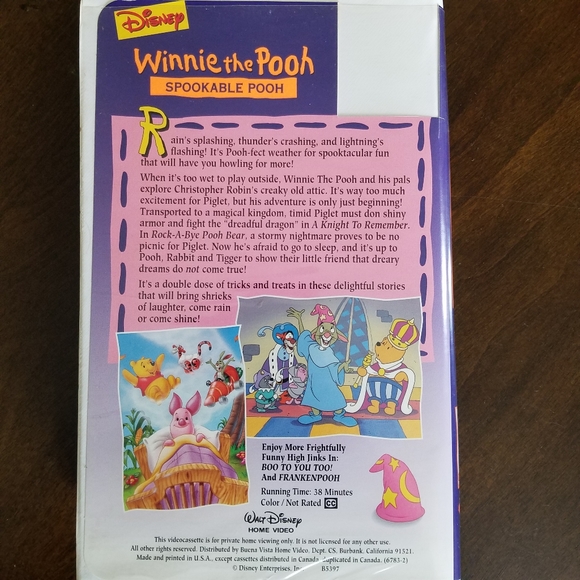 Winnie the Pooh Spookable Pooh (VHS 1996) Disney - Picture 3 of 7